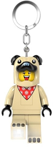 LEGO Minifigures KE213H - Portachiavi con figura alta 76 mm, colore: Bianco