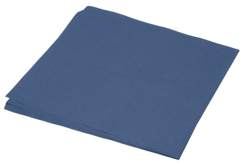 QUARKZMAN 50 Fogli Carta Origami Doppio Lato Blu Navy 25 x 25cm 70gsm Foglio Carta Pieghevole Quadrato per Progetti Artistici Principianti Decorazioni Regalo