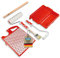 mako PROFI Maler-Set 7-teilig – Komplett-Set inkl. Klein- und Großflächenroller, Flachpinsel, Goldfadenwalze, Abstreifgitter, Farbwanne und Rührholz in Handwerker-Qualität
