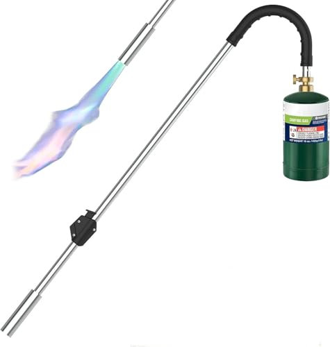 Weed Torch Propane Burner, Flame Thrower for Weeds, 65,000BTU Blow Torch Weed Burner,