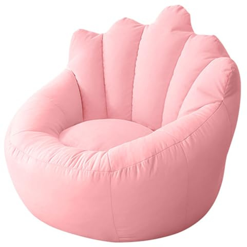 Funda para puf y reposapiés de Peluche sin Relleno, Organizador de Ropa para Guardar Peluches, Funda de Lona de algodón para Tumbona o sofá.,D,70x80cm