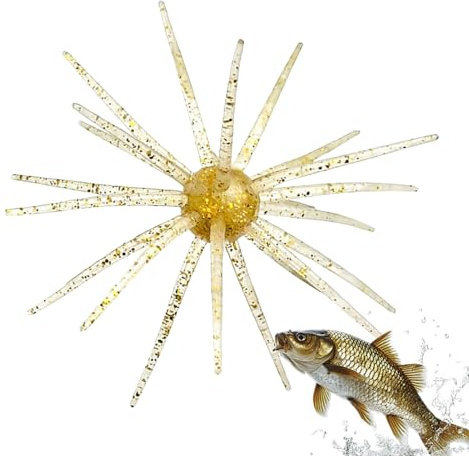 Artificial Fishing Lures - Sea Urchin Bait for Saltwater | Soft Artificial Sea Urchin Lures for Shore, Trout, River, Lake, Saltwater, Freshwater
