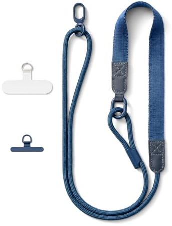 MORSUNBELA Universal Handykette Blau Handyband zum Umhängen Phone Lanyard Verstellbar Band für Handyhülle Handy Umhängeband Schlüsselband