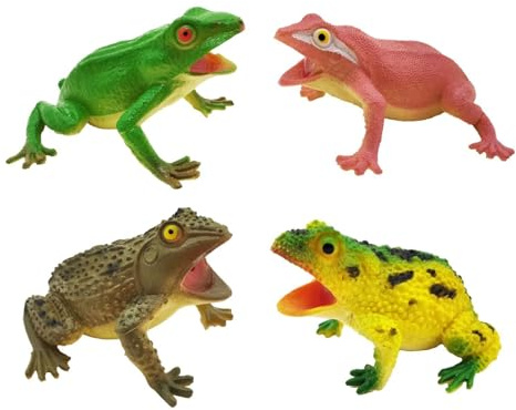 Grenouille réaliste 4 Pièces Sensoriel Animalier Réaliste