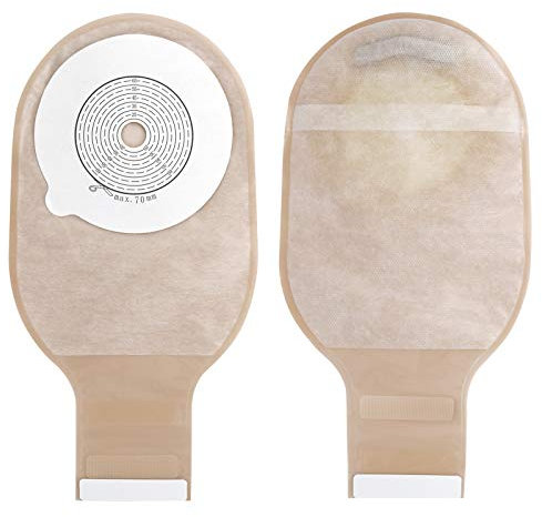 10 sacchetti per colostomia, sacchetti monouso per drenaggio per colostomia, colostomia, ilostomia, cura della stomia (20-70 mm)