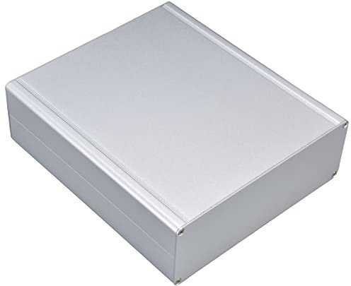 Scatola di Progetto in Alluminio, Scatola Degli Strumenti in Alluminio, Alloggiamento Elettronico fai da te, Alloggiamento PCB Nero - 7,9 x 7 x 2,4 in (LWH)