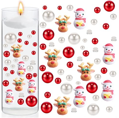 Juego de 6069 perlas de agua para rellenar jarrones, decoración navideña, juego de perlas de agua transparentes flotantes para jarrones, artículos decorativos, perlas de agua para decoración de