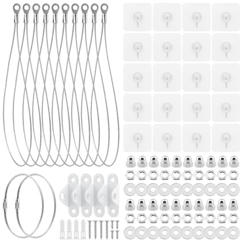 15.72 Inches Furniture Anchors Kit, 10 Pcs No-Drill TV Safety Straps, Furniture Prevent Falling Anti Tip Wall Anchor Earthquake Straps (As shown)