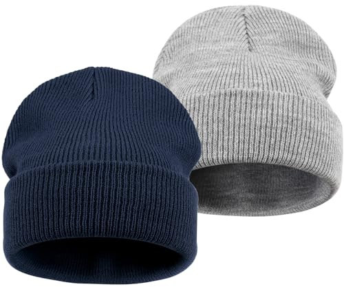 DRESHOW Kleinkind Beanie Kinder Wintermützen Kinder Weich Stricken Unisex-Mütze für Baby Jungen Mädchen Warm Mütze Mützen für 3-7 Jahre