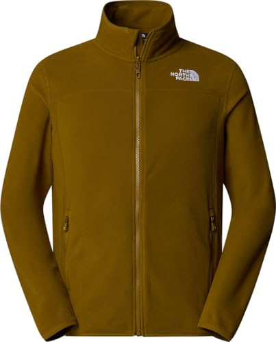 The North Face NF0A855X1OB1 Men’s 100 Glacier Full Zip - EU Maglia Lunga Uomo Moss Green Taglia XS