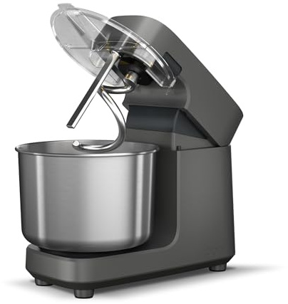 Ooni Halo Pro Spiral Mixer - Dough Stand Mixer with Attachments, 7.3 Quart Capacity and 58 Speed Settings - Charcoal Grey