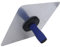 SEAFRONT Drywall Hawk Plastering Hawk 30cm Square Aluminum Plate with Rubber Handle Plaster Mortar Board Holder for Cement Stucco Work