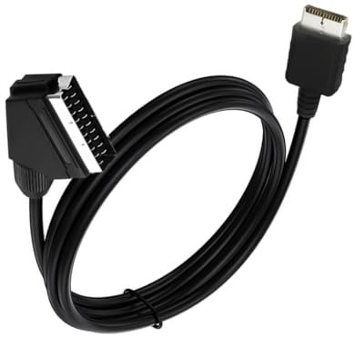 PVC SCART RGBs AV-kabel för spelsystem PS1 2 3 1,8 meter