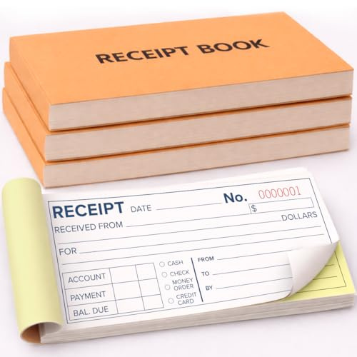 Receipt Book 4 Books 200 Sets 50 Sets per Book