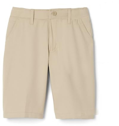 French Toast - Pantalón Corto elástico de Rendimiento con Frente Plano para niños, US 12/EU 146, Azul Marino