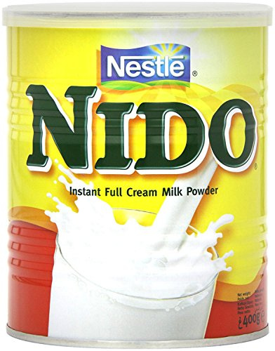 Nestle | Latte Intero in Polvere Nido | Latte Istantaneo per The e Caffè con aggiunta di Vitamine e Minerali | Senza Conservanti o Coloranti | Barattoli da 400g | Confezione da 6