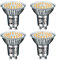 WSMCN GU10 LED Warmweiß Lampe, 10W Ersetzt 140W Halogen Leuchtmittel, 1050 Lumen 3000K Reflektorlampe, AC 230V Flimmerfrei Strahler, 120°Abstrahlwinkel Spot, Nicht Dimmbar Birnen, 4 Stücke