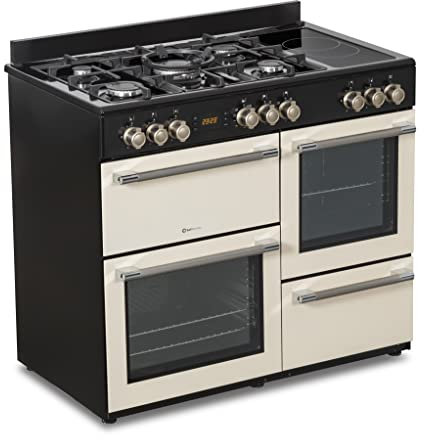 SOLTHERMIC RANGE3HOR COCINA MIXTA PROFESIONAL / 5 FUEGOS GAS 2 VITRO / 3 HORNOS/TEMPORIZADOR Y TURBO/ENTREGA A DOMICILIO Y RETIRADA DEL USADO GRATIS