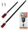 2Pcs Bithalter Magnetisch Lang Schnellwechsel Bithalter Tiefe Einstellbar 15cm/30cm(Rot) Verlängerung Halter 1/4 Hex-shank Magnetische Bohrer für Bohrmaschinen Schlagschrauber