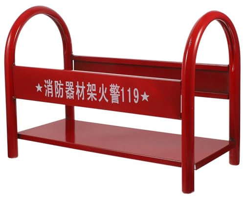 SOLUSTRE Soporte de extintor de polvo seco base de marco fijo engrosado 4 kg 8 kg equipo de extinción de incendios soporte de colocación caja de extinción de incendios estante para Metal