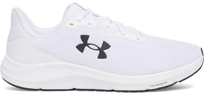 Under Armour Herren UA Charged Pursuit 4 Laufschuhe, White/White/Black, 47.5 EU