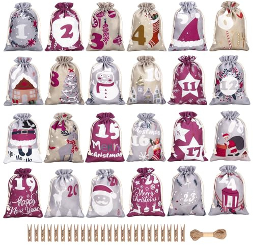 Fill Your Own Advent Calendar, Make Your Own Advent Calendar, Reusable Advent Calendar