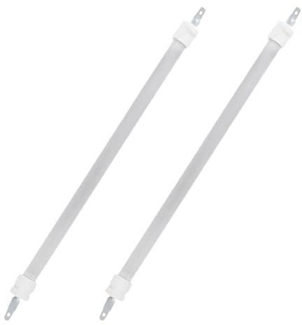 HIAKDOFT 2 Pièces Lot de 2 Tubes Chauffants en Quartz 26 Cm pour Radiateur D'appoint, Élément Chauffant Tubulaire en Céramique Infrarouge, Remplacement pour Chauffage Électrique Extérieur,