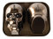 Nordic Ware Haunted Skull Cake Pan, 3D Cast Aluminium Bundt Tin, Bundt Cake Tin with Skull Pattern, Premium Cake Mould Made in The USA, Colour: Bronze, 88448