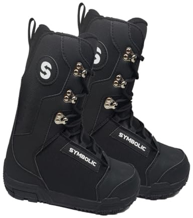 Symbolic Forum UL Black Snowboard Boots Men Women 6 7 8 9 10 11 12 13 14 15 (Black, Women 9)