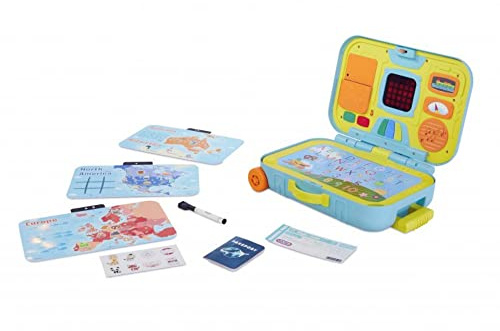 little tikes 657641C Play Learning Activity Suitcase-Interactive and Educational Toy-Includes Maps, Passport, and More-for Kids Ages 3 Years Plus