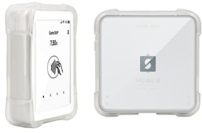 MOBILIS Coque de Protection pour Terminal de Paiement SumUp Solo & Solo Lite | Etui avec Coins Renforcés Compatible Lecteur de Carte Bancaire TPE SumUp Solo, Transparent