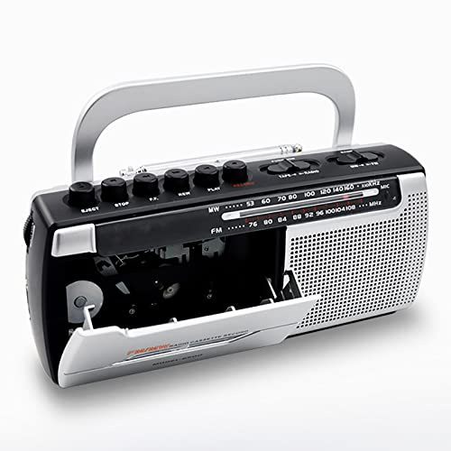 Registratore a Nastro, Riproduttore Di Cassette, Microfono Con Altoparlante Incorporato, Per Musica, Apprendimento Delle Lingue, Insegnamento Degli Insegnanti, Regalo Per Studenti E Anziani