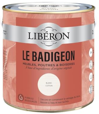 Libéron Le Badigeon meubles, poutres et boiseries, Blanc coton 2L