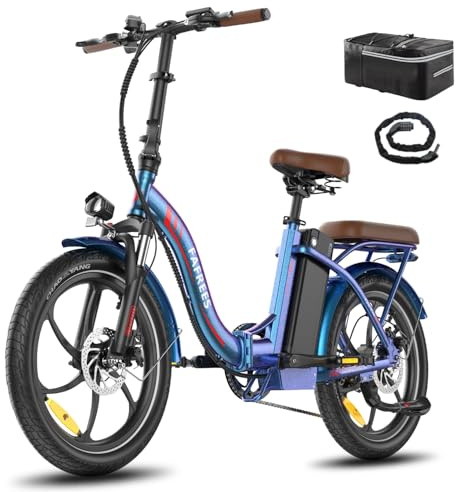 Fafrees F20 Pro E-cykel hopfällbar cykel, uppgradering 2025 Ebike män 20 x 3,0 tum, elcykel 22,5 Ah/810 Wh batteri, e-cykel kvinnor 250 W 25 km/h, Fatbike 7S, e-cykel vikbar lagervikt 140 kg (färgglad