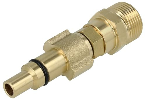 vhbw adapter bajonett till M22-gänga kompatibel med Parkside PHD 110 D1, 110 E1, 135 B1, 135 A1 högtryckstvätt – snabbkoppling