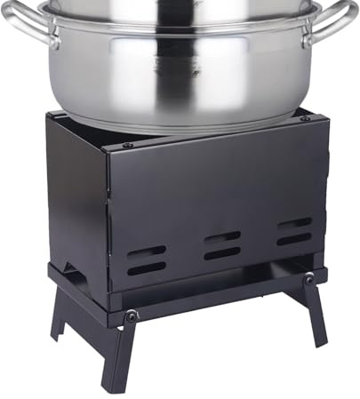 Bärbar kolgrill | Fällbar och avtagbar BBQ-spis | Mini BBQ Grill - Utomhus Camping Trädgård Picknick Fester Hemma Eller Utomhus