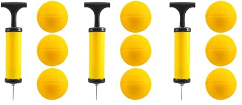 Mokamika Roundnet - Juego de pelotas de voleibol intercambiables, 9 unidades, con bomba