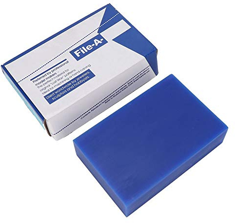 Mjuka stämpelblock för gravyr, Flerfärgat paraffinvaxblock for smyckessnideri och guldgjutning, 1/15 st(Blue)