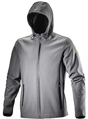 Utility Diadora, Abbigliamento da Lavoro, SOFTSHELL LEVEL ISO 13688:2013, colore STEEL GRAY, taglia XXL