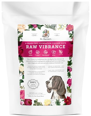 Dr. Harvey's Raw Vibrance Grain Free Dehydrated Foundation for Raw Diet Dog Food (6 Pounds)