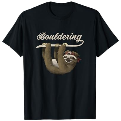 Bouldering Escalade Bloc Drôle Paresseux T-Shirt