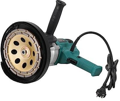 YILIKISS 2600W/180mm Betonschleifer Set, 3000r/min Premium 180mm Diamantschleiftopf, Winkelschleifer Staubfreie Schutzhülle, Griff - Ideal für Beton, Estrich und Fliesenkleber Schleifen