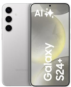 Samsung Galaxy S24+ AI Smartphone, Android-Handy ohne Vertrag, 12 GB RAM, 512 GB Speicher, 50-MP-Kamera, Lange Akkulaufzeit, Marble Gray, 3 Jahre Herstellergarantie