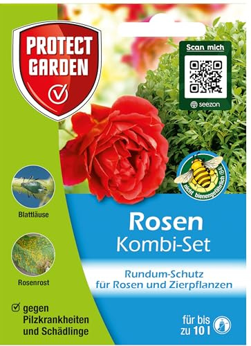 Curamat AZ Rosen Kombi-Set, 2 in 1 Rundum-Schutz für Rosen vor Schädlingen wie Pilzkrankheiten und Insektenbefall, 2 x 4 ml + 15 ml Konzentrat