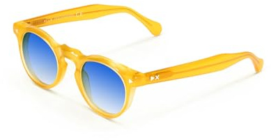 X-LAB XLAB Hokkaido Gafas de sol, 49mm, Amarillo transparente/azul sombreado, Unisex