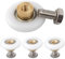 NOPKESV 4 Stück Duschtürrollen 20mm Duschtürrollen Duschkabine Rollen,Ersatzteile Duschkabinen Duschtür Schiebetür Ersatzrollen für Duschkabinentür,obere und untere Ersatzteile(20MM)