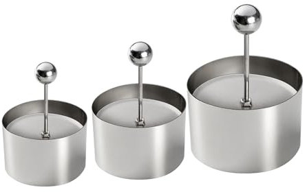 Anillos de postre de acero inoxidable para servir pasteles, anillos de comida para entusiastas de los pasteles