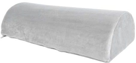 Cuscino Semi Cerchio, Cuscino Mezzaluna in Memory Foam per Gambe e Supporto Posteriore, Cuscino a Riposo Ergonomico con Copertura del Tessuto, Comodo Cuscino a metà Cilindro per