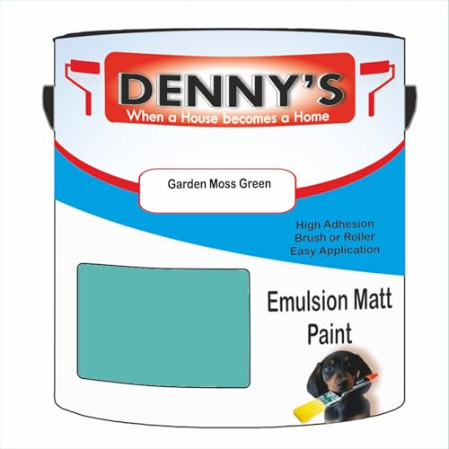 Premium Interior Wall & Ceiling Emulsion Paint – Garden Moss Green – Rich Matt Finish, Durable & Washable, Low Odour, Ideal for Living Rooms, Bedrooms & Hallways (500ML Tin)