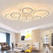 Modern Ventilador de Techo con Luz y Mando a Distancia, Anillo de Cristal Lámpara Ventilador Techo Dormitorio Verano Invierno Luz Reversible Regulable Función Memoria Motor DC 6 Velocidades, Blanco